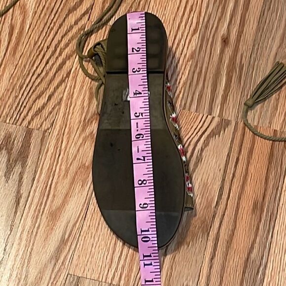 Fisherman Sandals, Flowers, lace up, 8 - Picture 7 of 7